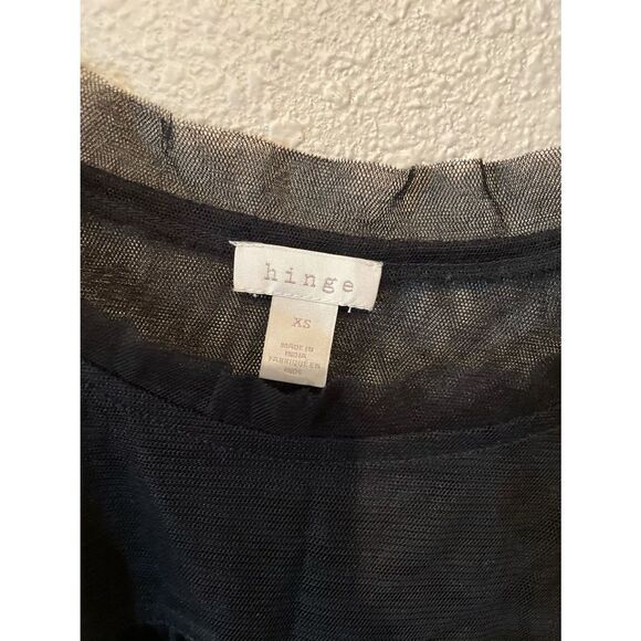 Hinge sheer top black xs - Picture 2 of 5
